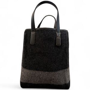 Coach Vintage 2005 Wool and Leather Tote Bag